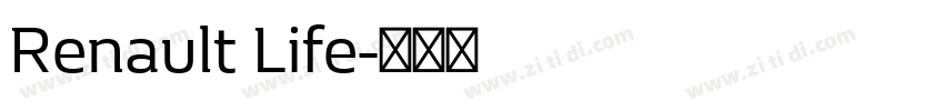Renault Life字体转换 Renault Life字体转换
